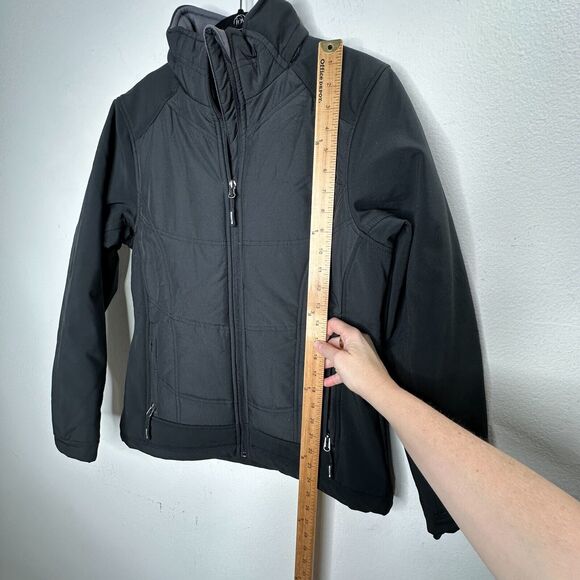 North End Sports Weather Technology Black High Collar Zip Jacket & Pockets S - Picture 12 of 13